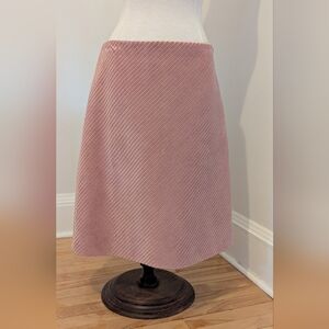 Light Pink Prada Velvet A-Line Skirt Size 46